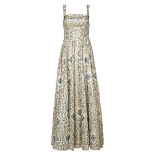 NWT Agua By Agua Bendita Womens Platero Linen Maxi Dress